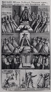 查理二世国王（1630-85）与国会大厦，1660年 作者 英语学校