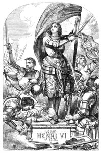 亨利六世国王（亨利六世，第1部分）--《威廉-莎士比亚全集》中的插图，1866年--该版本的插图和一般形式借用了伦敦出版的卡塞尔《莎士比亚插图》。 作者 英语学校