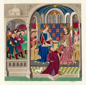 King Henry VI and his court (coloured engraving) 作者 英语学校