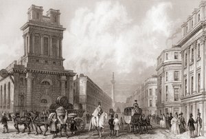 威廉国王街和圣玛丽伍尔诺斯，伦敦，英国 作者 英语学校