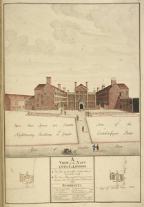 国王 43，f.147 伦敦海军办公室景观 作者 英语学校