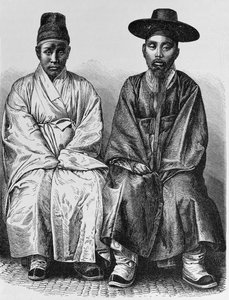 韩国人，来自“人类的历史”，第三卷，由Friedrich Ratzel教授，1898年 作者 英语学校
