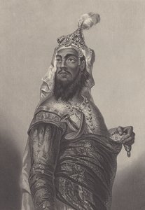昆瓦尔-辛格，印度兵变期间在比哈尔邦抗击英军的印度军事指挥官（雕刻） 作者 英语学校