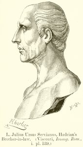 L. Julius Ursus Servianus，哈德良兄弟。 （Visconti，Iconog.Rom。，i.pl.139） 作者 英语学校