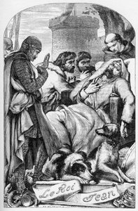 La Vie et la Mort du roi Jean (The Life and Death of King John) - (John Lackland) Illustration in “” Works completes de William Shakespeare”” 1866 - The illustrations and general form of this edition are borrowed from Cassell