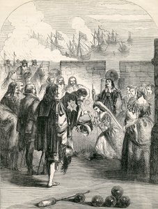登上公主亨丽埃塔，插图取自约翰卡塞尔斯英国的插图历史，1857年 作者 英语学校