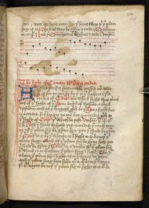 Lansdowne 763，f.115r，一卷相当写于十五世纪的牛皮纸，收录了不同作者关于音乐的古老而非常有趣的论文。 作者 英语学校