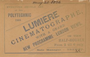 宣传单张Lumiere Cinematograph 作者 英语学校