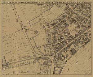 1658年莱斯特广场及其周边地区 作者 英语学校