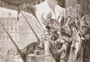 Leo X代表Lords Steel的公牛，插图来自James Aitken Wylie（1808-1890），酒吧的新教历史。 1878年 作者 英语学校