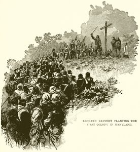 Leonard Calvert在马里兰州种植第一殖民地 作者 英语学校