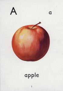 字母 A，苹果（彩色石版画） 作者 英语学校