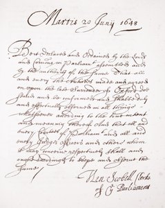 1648年6月20日Henry Scobell的来信 作者 英语学校