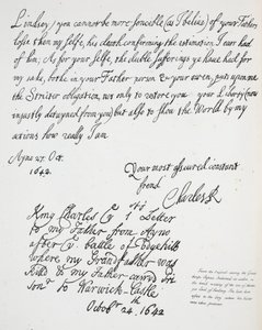 1642年10月27日，查尔斯二世给林赛伯爵蒙塔古的信 作者 英语学校
