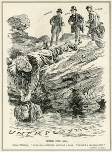 1921年，劳埃德乔治告诉雇主，银行家和劳工合作打败失业 作者 英语学校