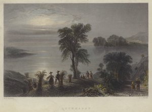 Lochmaben，苏格兰（彩色雕刻） 作者 英语学校