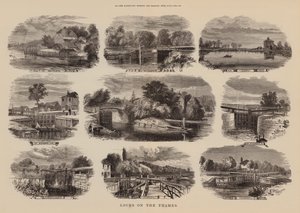 泰晤士河上的水闸（雕刻） 作者 英语学校