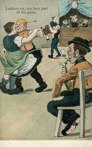 观众们，请看比赛最精彩的部分（彩色石印版） 作者 英语学校