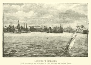 洛斯托夫特港。为Oulton Broad提供游艇，为Lake Lothing入口 作者 英语学校
