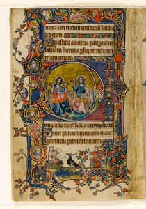 MS 1-2005，关注。 161v：父与子，历史最初来自Macclesfield Psalter，使用Sarum，东安格利亚，c.1330 作者 英语学校