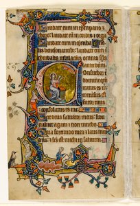 MS 1-2005，关注。 207v：Isaiah Praying，历史最初来自Macclesfield Psalter，使用Sarum，东安格利亚，c.1330 作者 英语学校