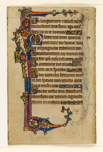 MS 1-2005，关注。 80v：一位裸体音乐家，Macclesfield Psalter的边缘装饰，使用Sarum，East Anglia，c.1330 作者 英语学校