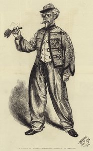 M Marius，在“复仇女神”（版画）中饰演 Roland-de-Roncevaux-Ramponneau 作者 英语学校