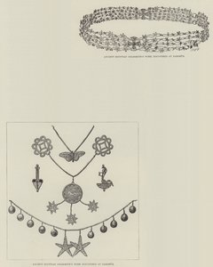 M de Morgan 在 Dahshur 的发现（雕刻） 作者 英语学校