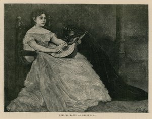 作为Desdemona的歌剧演唱家Adelina Patti夫人 作者 英语学校