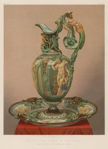 Majolica Ewer和Plateau由Messrs Minton和Co，Stoke-upon-Trent 作者 英语学校