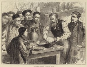 在中国制作圣诞布丁（雕刻） 作者 英语学校