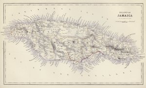 地图：牙买加岛》，G-H-斯旺斯顿绘制，爱丁堡（彩色印刷版） 作者 英语学校