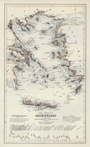 地图：根据英国海军测量局绘制的希腊群岛地图 作者 英语学校