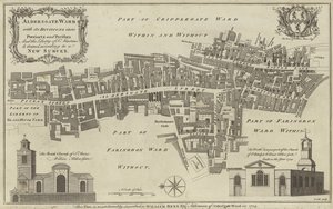Aldersgate Ward地图，伦敦市