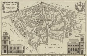 Aldgate Ward地图，伦敦