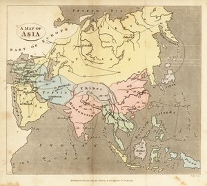 亚洲地图，19世纪初 作者 英语学校