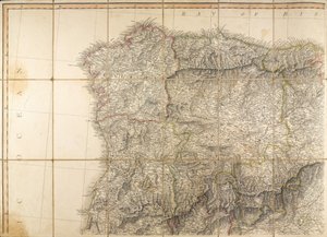 Map of Spain said to have been used by the Duke of Wellington 作者 英语学校