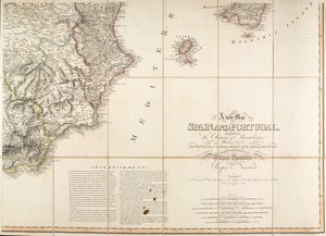 Map of Spain said to have been used by the Duke of Wellington 作者 英语学校