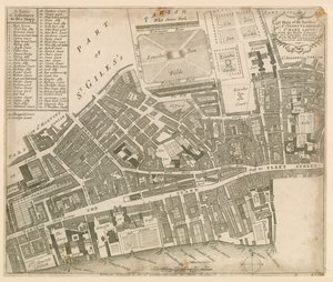 地图St Clements Danes和St Mary Savoy，伦敦，Rolls Liberty和Lincolns Inn