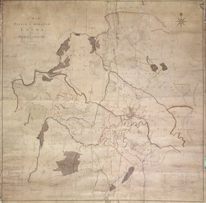 利兹教区或行政区地图 作者 英语学校