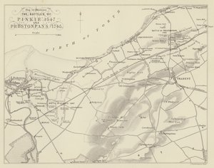地图来说明Pinkie 1547和Prestonpans 1745的战斗 作者 英语学校