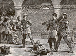 马塞尔和法国的多芬，插图来自卡塞尔斯画报英国历史（棕褐色照片） 作者 英语学校
