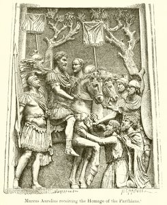 Marcus Aurelius接受了帕提亚人的敬意 作者 英语学校