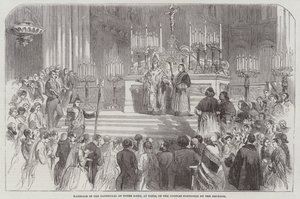 Marriage in the Cathedral of Notre Dame, at Paris, of the Couples portioned by the Emperor (engraving) 作者 英语学校