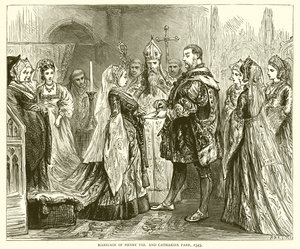 亨利八世和凯瑟琳帕尔的婚姻，1543年 作者 英语学校