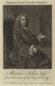 Martin Folkes Esquire，皇家学会的晚期主席 作者 英语学校