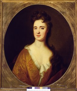 玛丽·威德灵顿（Mary Widdrington），约翰·加斯科因爵士（John Gascoigne）的妻子，第五任男爵（布面油画）（对157831） 作者 英语学校