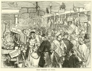 1870年10月在巴黎的肉类市场 作者 英语学校