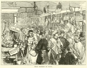 1870年10月在巴黎的肉类市场 作者 英语学校