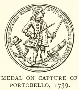 1739年获得波托贝洛的勋章 作者 英语学校